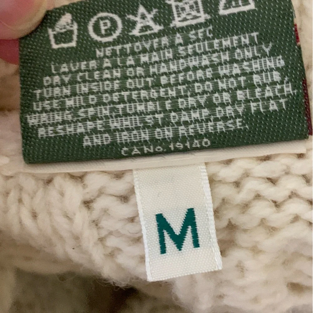 Carraig Donn Irish Chunky Collared Aran Cable Knit Sweater - Picture 12 of 12